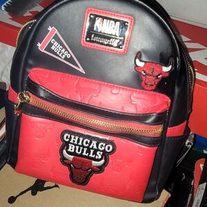 Chicago Bulls Red & Black Mini Backpack - NBA Licensed